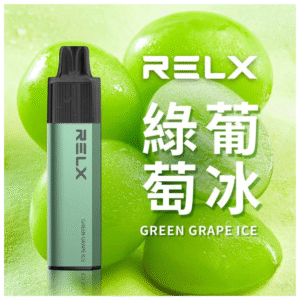 RELX悅刻GA8000口拋棄式一次性電子煙-免充電陶瓷霧化芯超順口【綠葡萄冰】